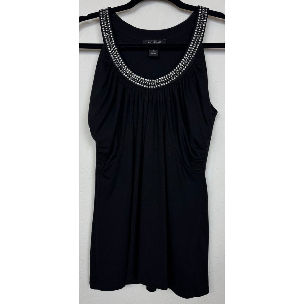 White House Black Market Black Blouse Women Women's Small